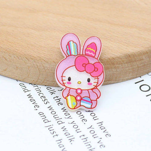 10 - Pieces Hello Kitty Hair Clips Set -